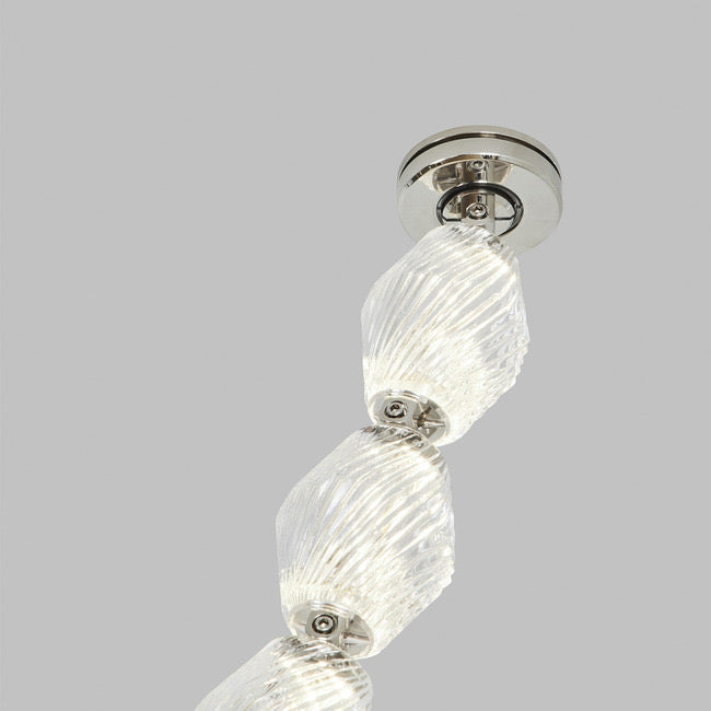 Luxury Crystal Beaded Long Chandelier for High Ceiling 12ft/10ft(customize) Pendant Light Kevin Studio