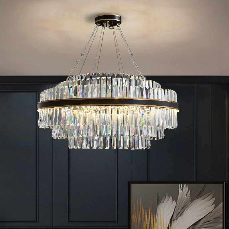 Anwen Luxury Crystal Modern Chandelier chandeliers for dining room,chandeliers for stairways,chandeliers for foyer,chandeliers for bedrooms,chandeliers for kitchen,chandeliers for living room Kevin Studio Inc