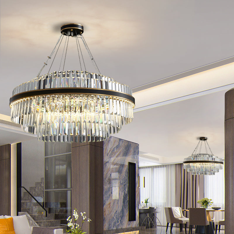 Anwen Luxury Crystal Modern Chandelier chandeliers for dining room,chandeliers for stairways,chandeliers for foyer,chandeliers for bedrooms,chandeliers for kitchen,chandeliers for living room Kevin Studio Inc
