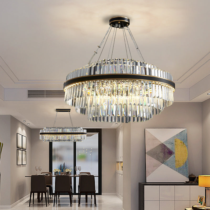 Anwen Luxury Crystal Modern Chandelier chandeliers for dining room,chandeliers for stairways,chandeliers for foyer,chandeliers for bedrooms,chandeliers for kitchen,chandeliers for living room Kevin Studio Inc