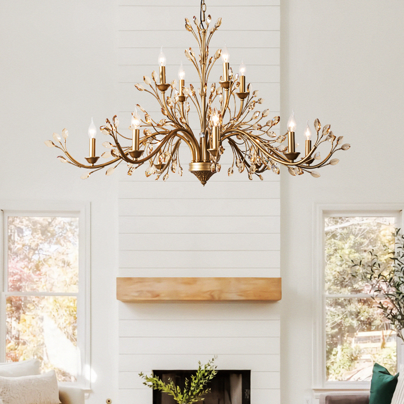 Elysia French Vintage Large Candlestick Chandelier chandeliers for dining room,chandeliers for stairways,chandeliers for foyer,chandeliers for bedrooms,chandeliers for kitchen,chandeliers for living room Kevin Studio Inc