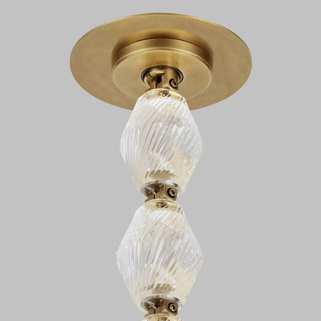 Luxury Crystal Beaded Long Chandelier for High Ceiling 12ft/10ft(customize) Pendant Light Kevin Studio