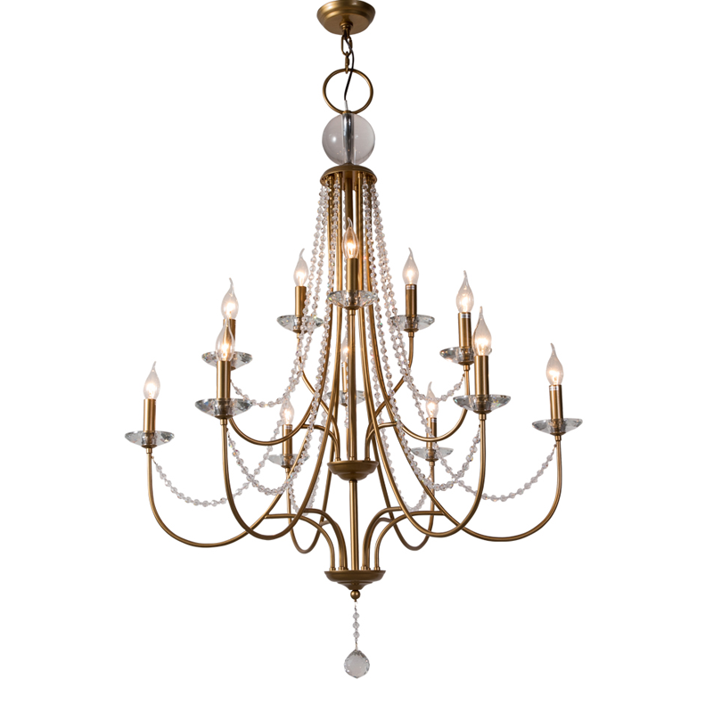 Maelis Classic French Candle Stair Chandelier chandeliers for dining room,chandeliers for stairways,chandeliers for foyer,chandeliers for bedrooms,chandeliers for kitchen,chandeliers for living room Kevin Studio Inc