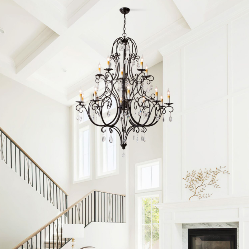 Caspian Vintage Candle Art Chandelier For Stairs chandeliers for dining room,chandeliers for stairways,chandeliers for foyer,chandeliers for bedrooms,chandeliers for kitchen,chandeliers for living room Kevin Studio Inc