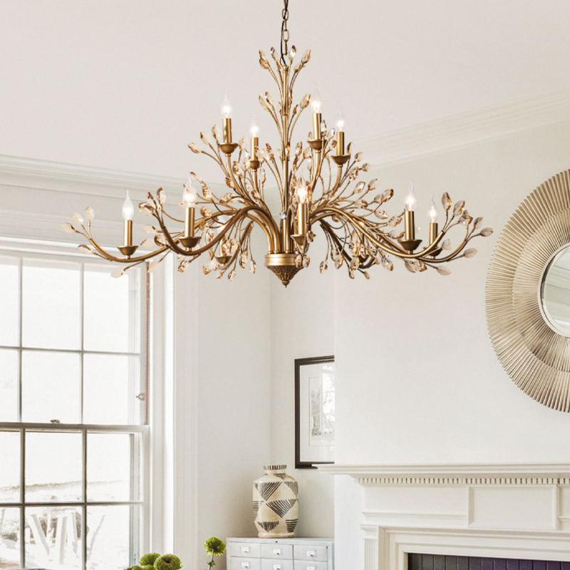Elysia French Vintage Large Candlestick Chandelier chandeliers for dining room,chandeliers for stairways,chandeliers for foyer,chandeliers for bedrooms,chandeliers for kitchen,chandeliers for living room Kevin Studio Inc