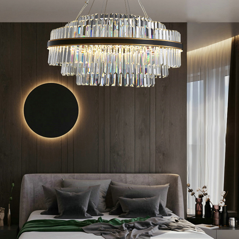 Anwen Luxury Crystal Modern Chandelier chandeliers for dining room,chandeliers for stairways,chandeliers for foyer,chandeliers for bedrooms,chandeliers for kitchen,chandeliers for living room Kevin Studio Inc