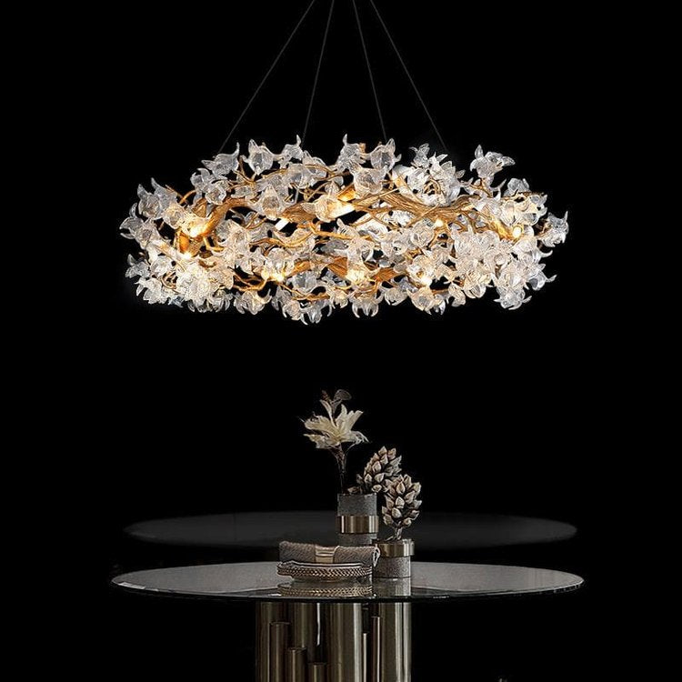 Kevin Tree Branch Rystal Brass Branch Round Chandelier Chandeliers Kevinstudiolives