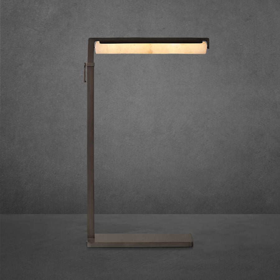 Auduban Alabaster Task Floor Lamp