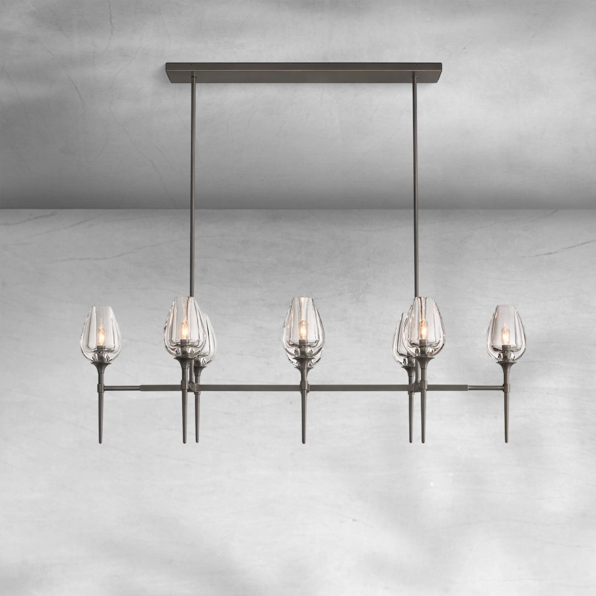 Tulipe Linear Chandelier 52", 65"
