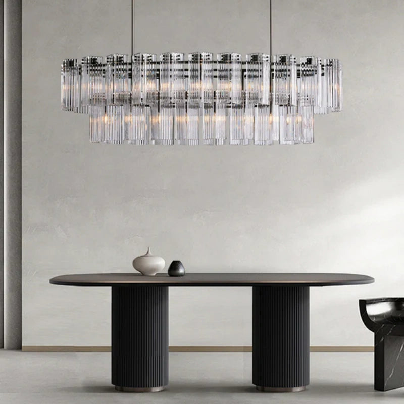 Delsie Oval Chandelier 51"63"72"