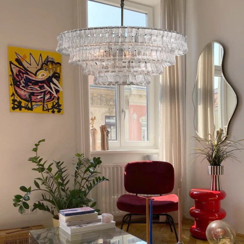 Ghiaccio Round Chandelier 24"36"48"60"