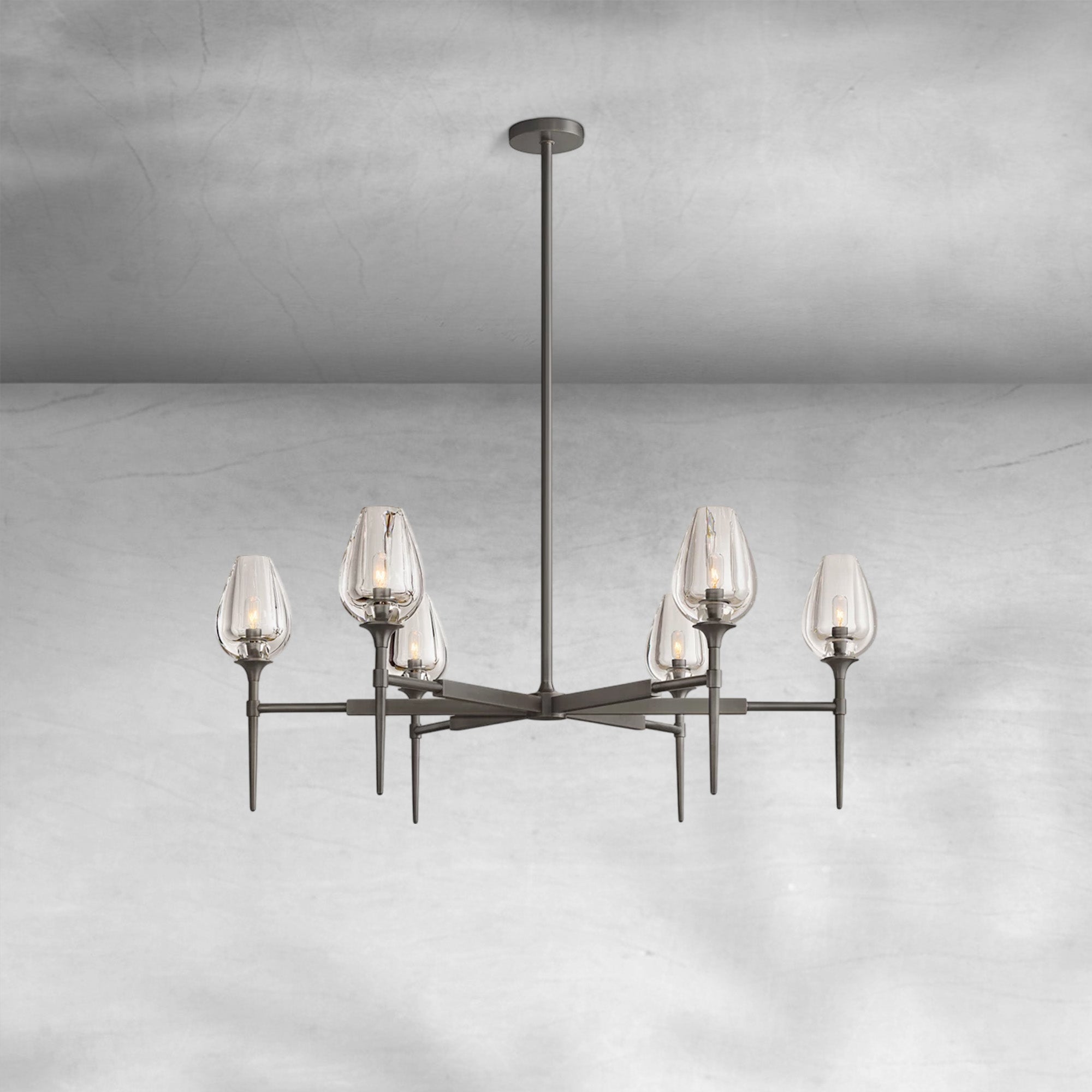 Tulipe Round Chandelier 27", 42", 54"
