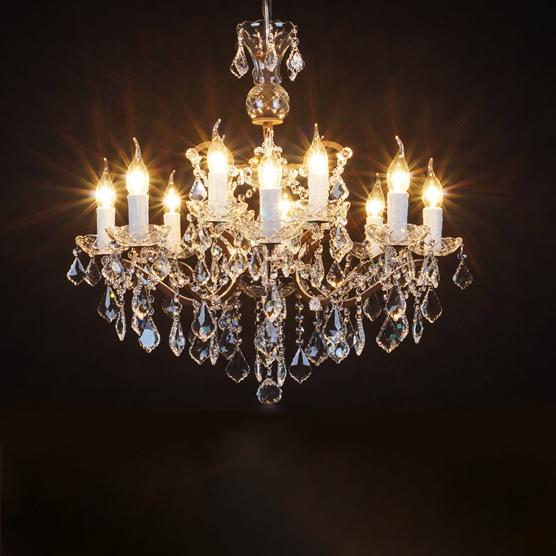 Luxury Traditional Crystal Round Chandelier chandeliers for dining room,chandeliers for stairways,chandeliers for foyer,chandeliers for bedrooms,chandeliers for kitchen,chandeliers for living room Kevin Studio Inc 27" D/8+4 Lights