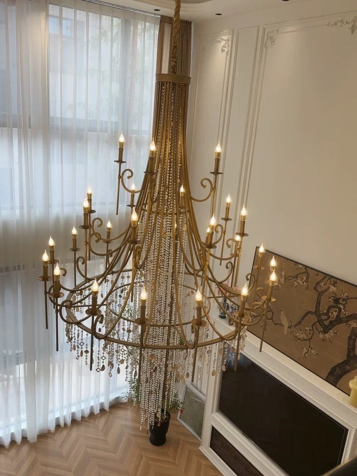 Seraphina French Vintage Crystal Large Chandelier Kevin Studio