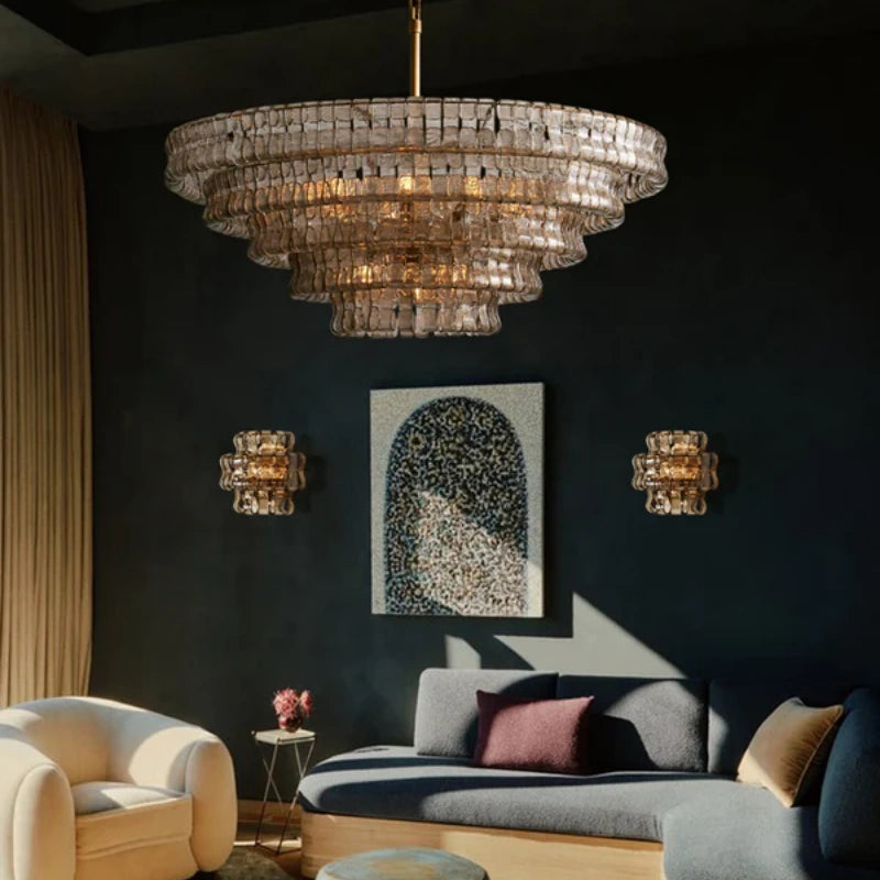Ghiaccio Round Chandelier 24"36"48"60"