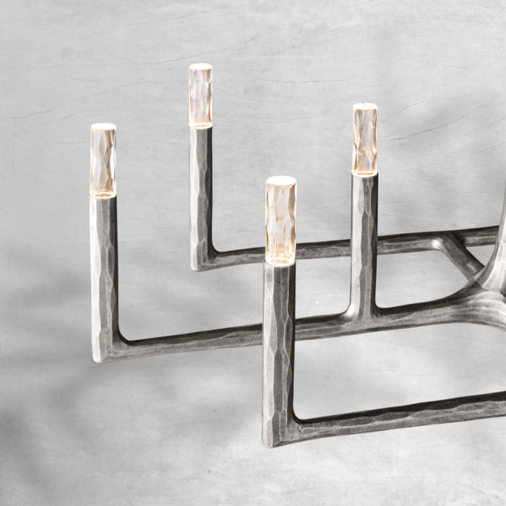 Thaddeas Forged Linear Chandelier 54"/72"/96"