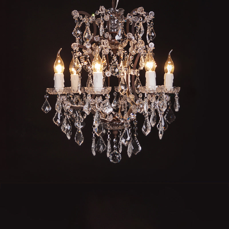 Luxury Traditional Crystal Round Chandelier chandeliers for dining room,chandeliers for stairways,chandeliers for foyer,chandeliers for bedrooms,chandeliers for kitchen,chandeliers for living room Kevin Studio Inc 18" D/6 Lights