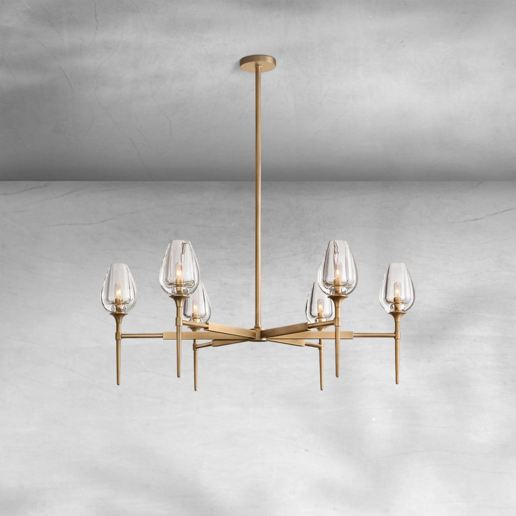 Tulipe Round Chandelier 27", 42", 54"