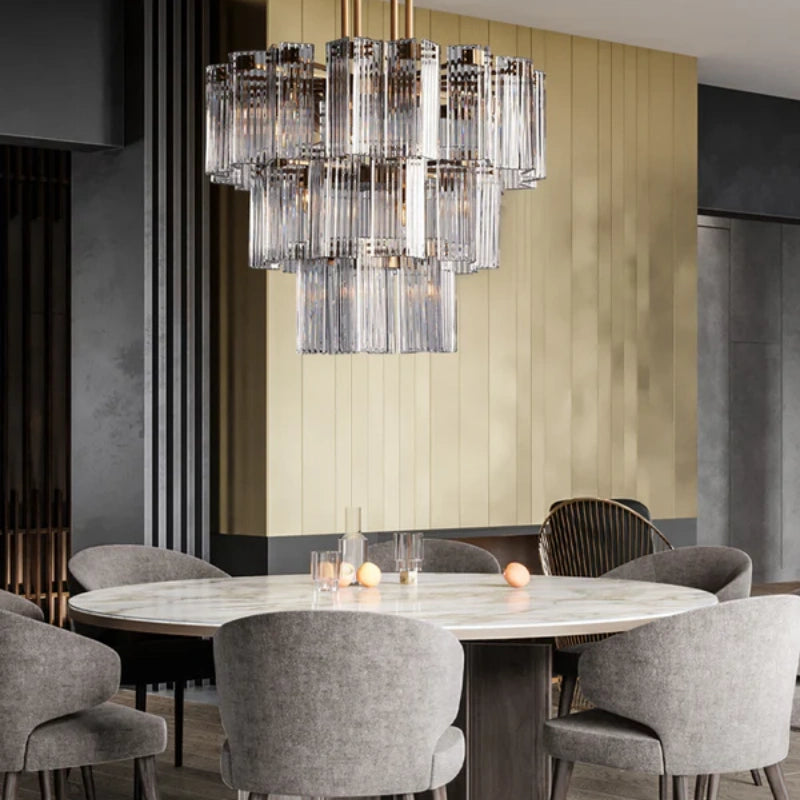 Delsie Round Chandelier 38"48"60"