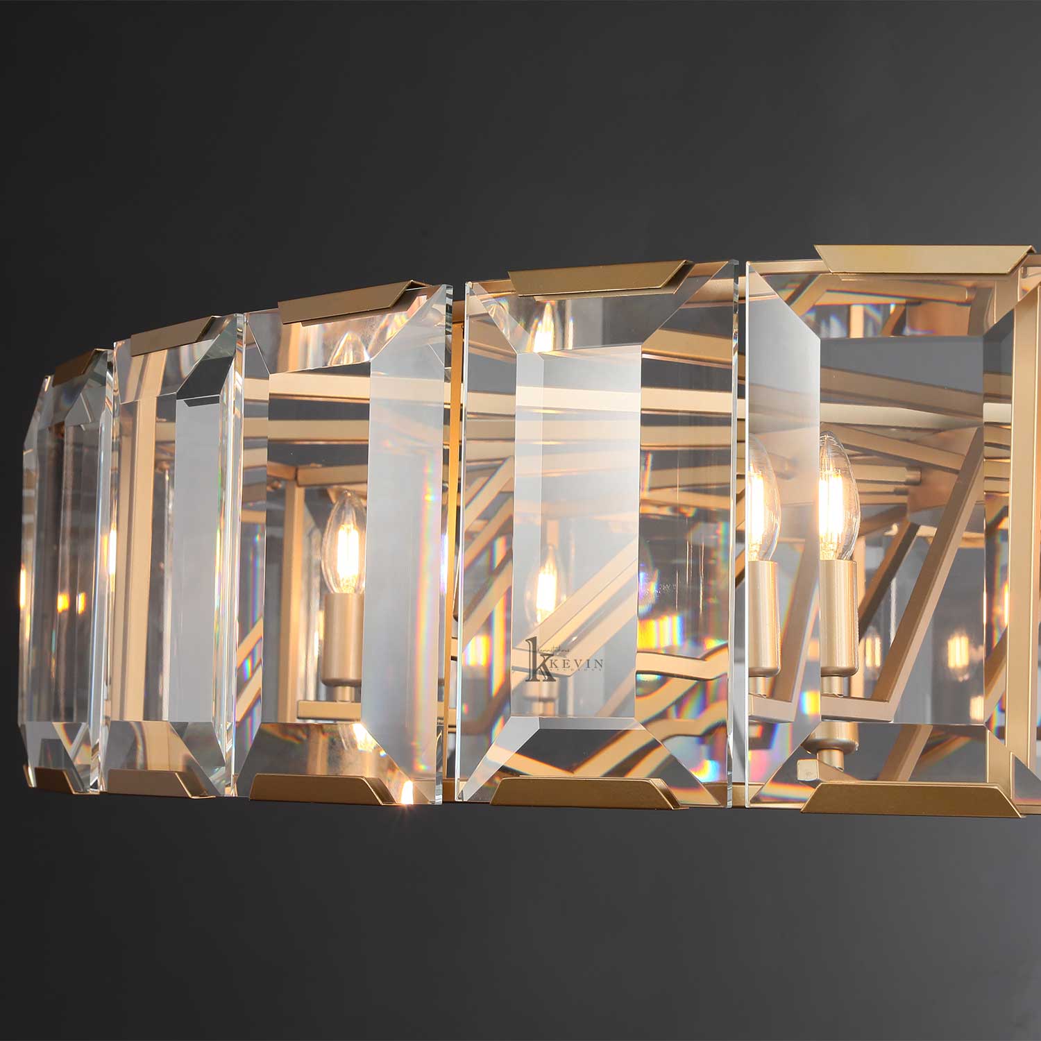 Harlew Crystal Round Chandelier 19"31"43"60"