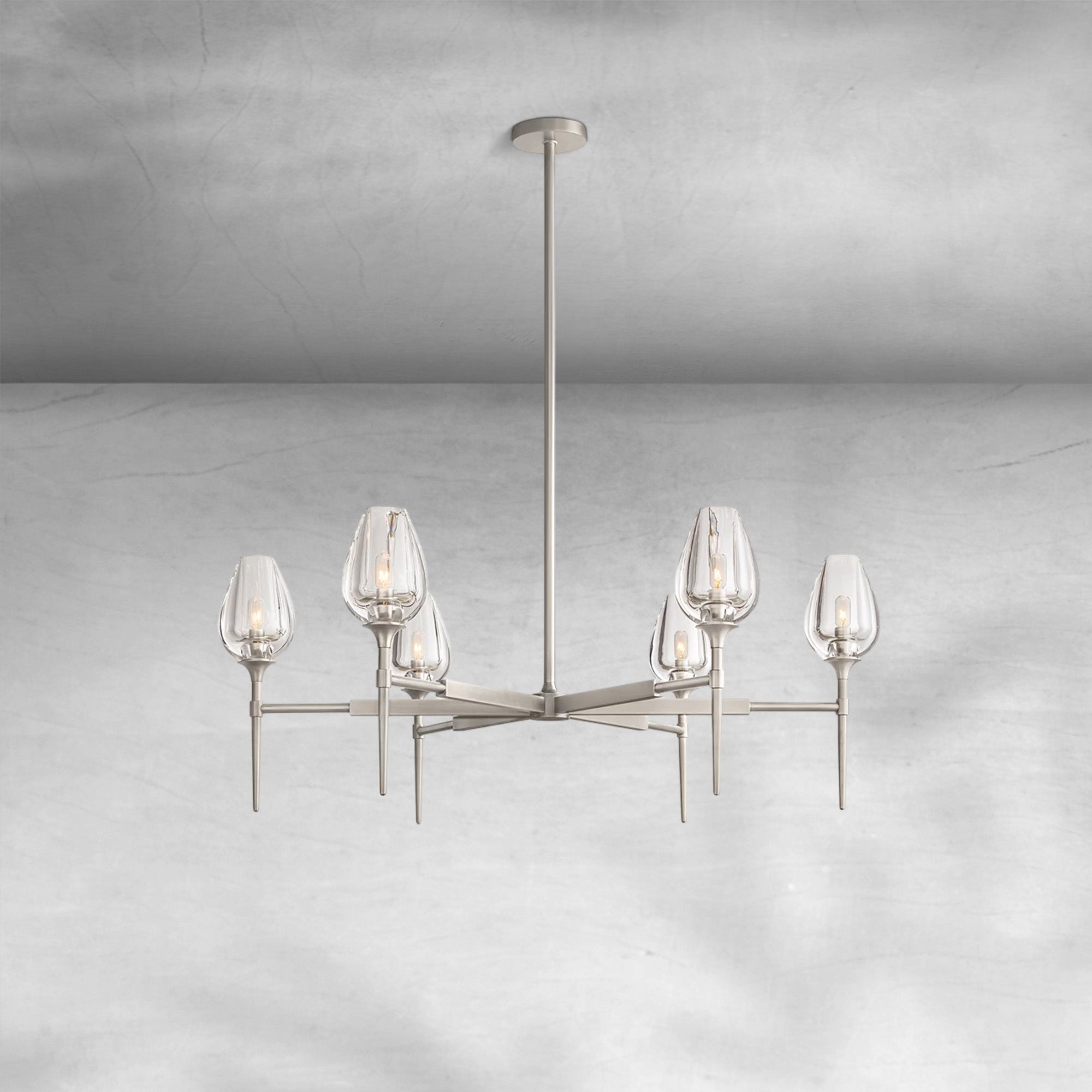 Tulipe Round Chandelier 27", 42", 54"