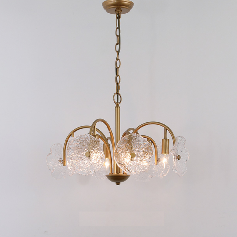 Lysan Vintage Glass Luxury Small Chandelier, Chandelier Over Dining Table chandeliers for dining room,chandeliers for stairways,chandeliers for foyer,chandeliers for bedrooms,chandeliers for kitchen,chandeliers for living room Kevin Studio Inc 22.8"