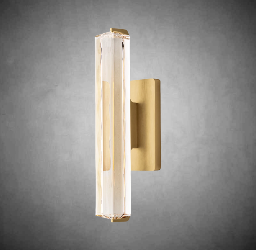 Auduban Crystal Single Sconce 15"19"25"
