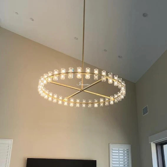 Arcachen Crystal Round Chandelier 60"