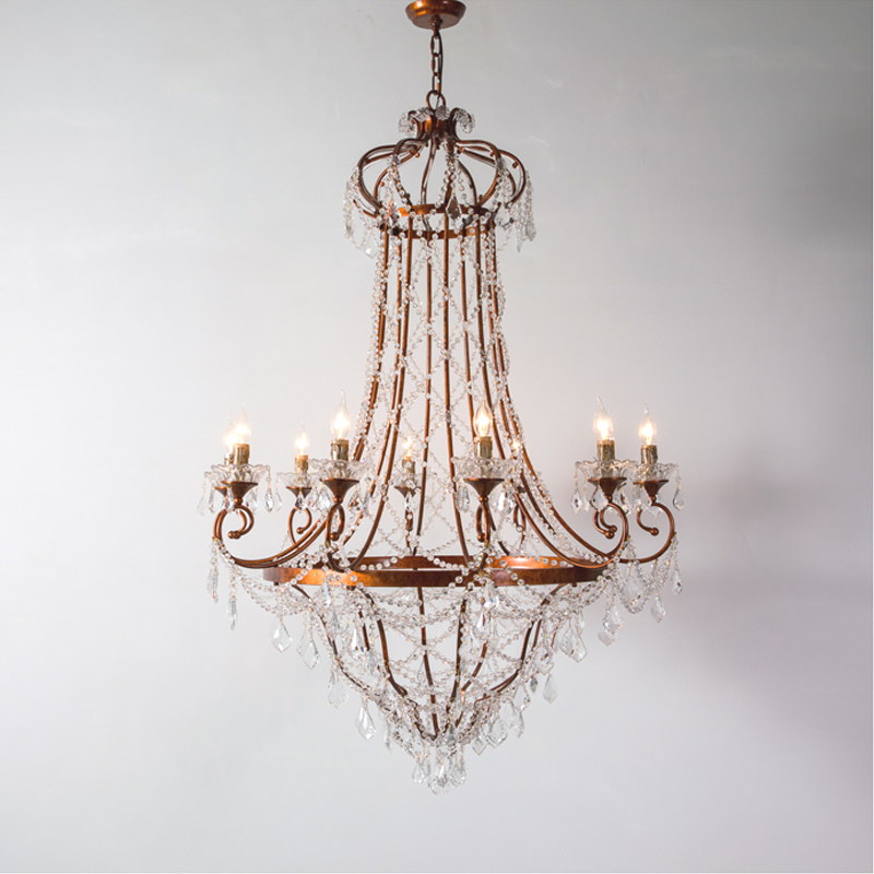 Isabeau Grand Vintage French Villa Crystal Chandelier chandeliers for dining room,chandeliers for stairways,chandeliers for foyer,chandeliers for bedrooms,chandeliers for kitchen,chandeliers for living room Kevin Studio Inc 39.37"