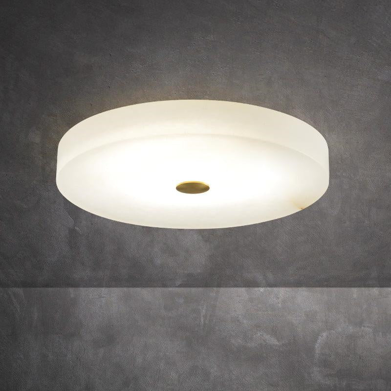 Kevin Apollo Modern Round Alabaster Flush Mounted chandelier Flush Mount Kevinstudiolives 11.8''D