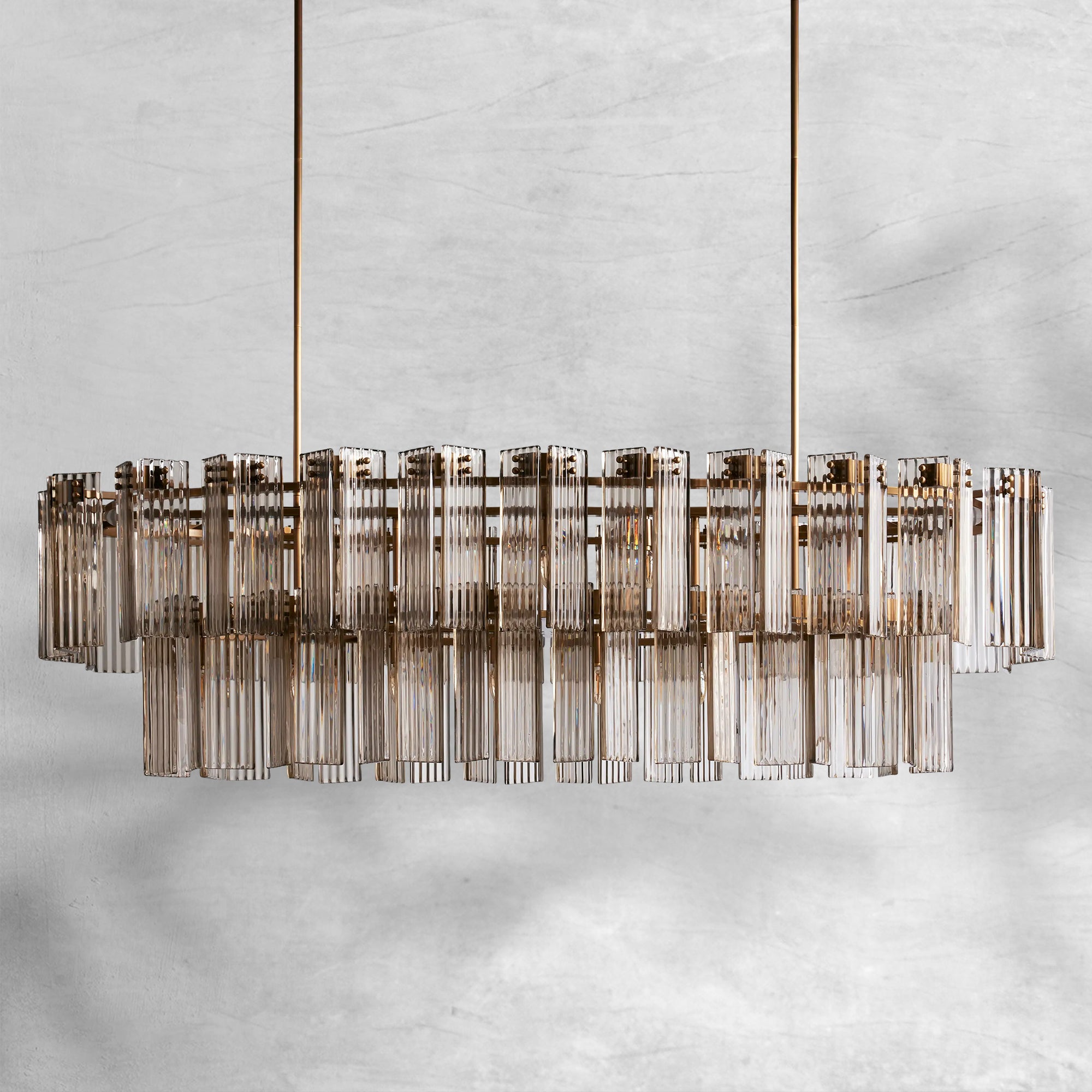 Delsie Oval Chandelier 51"63"72"