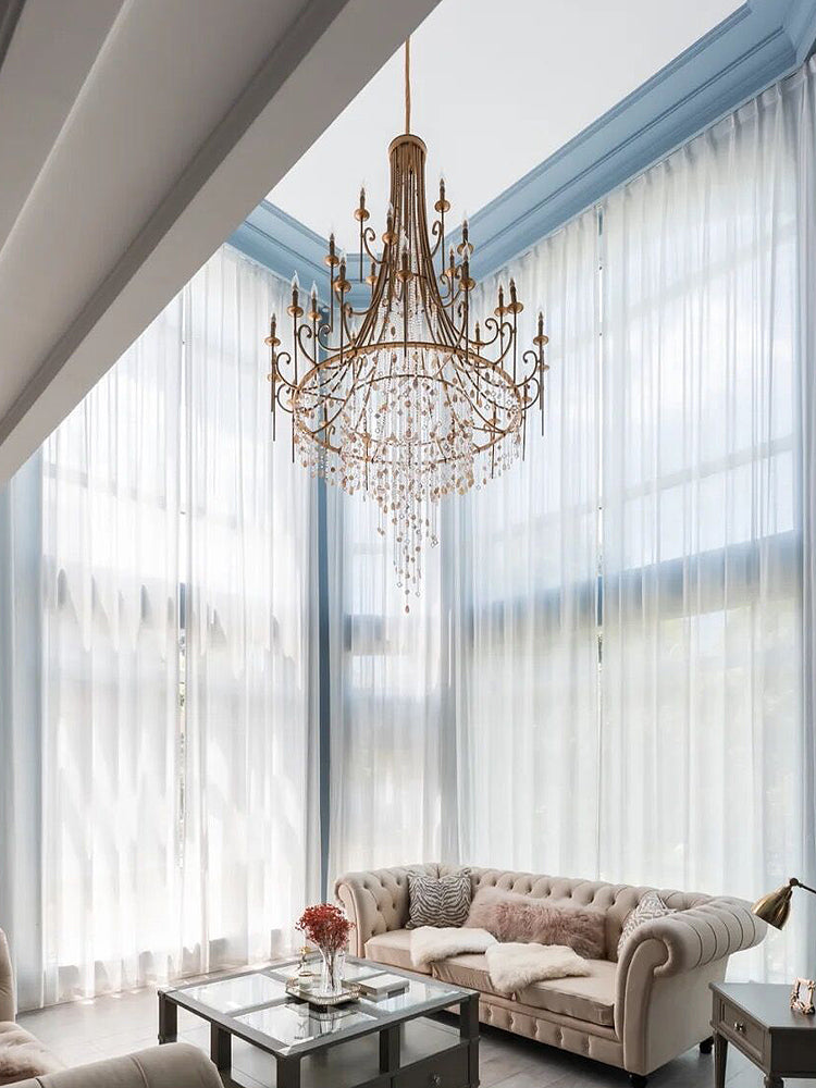Seraphina French Vintage Crystal Large Chandelier Kevin Studio