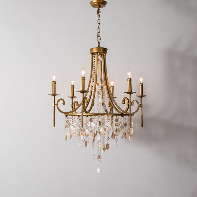 Seraphina French Vintage Small Crystal Chandelier chandelier for bedroom,chandelier for dining room,chandelier for stairways,chandelier for foyer,chandelier for bathrooms,chandelier for living room Kevin Studio 28.35"