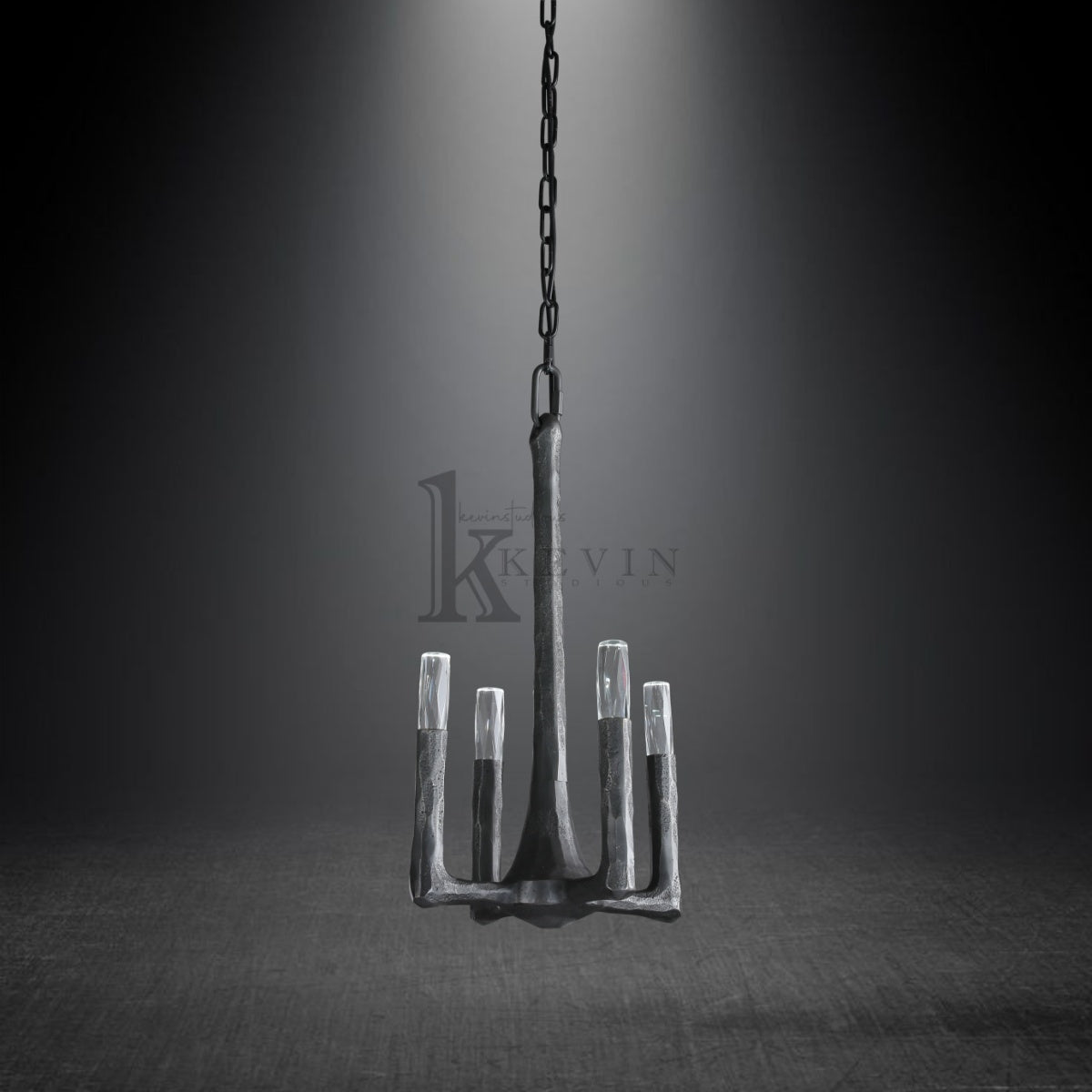 Thaddeas Modern Forged Pendant Light 12"