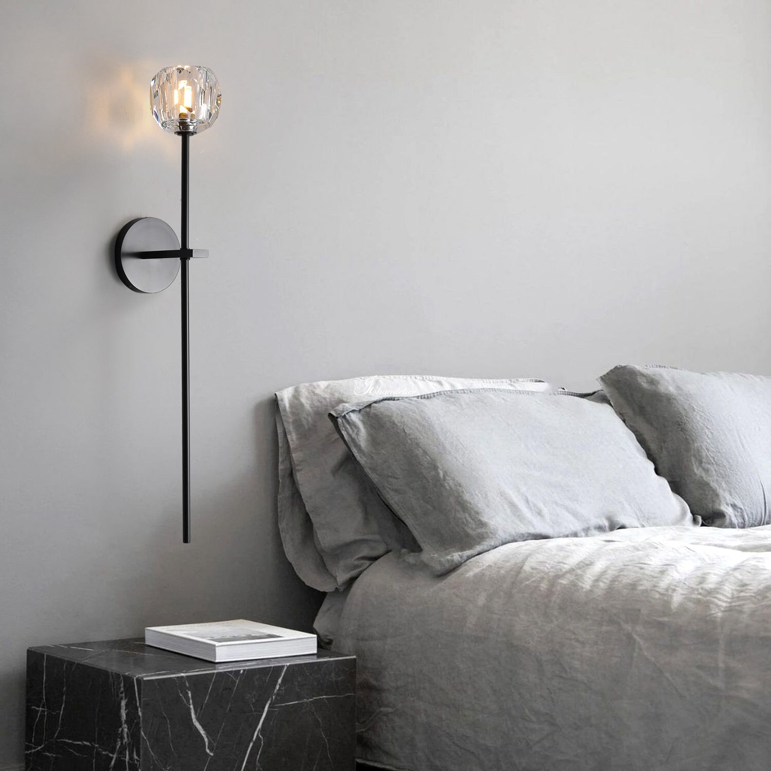 Bille De Crystal Glass Grand Wall Sconces