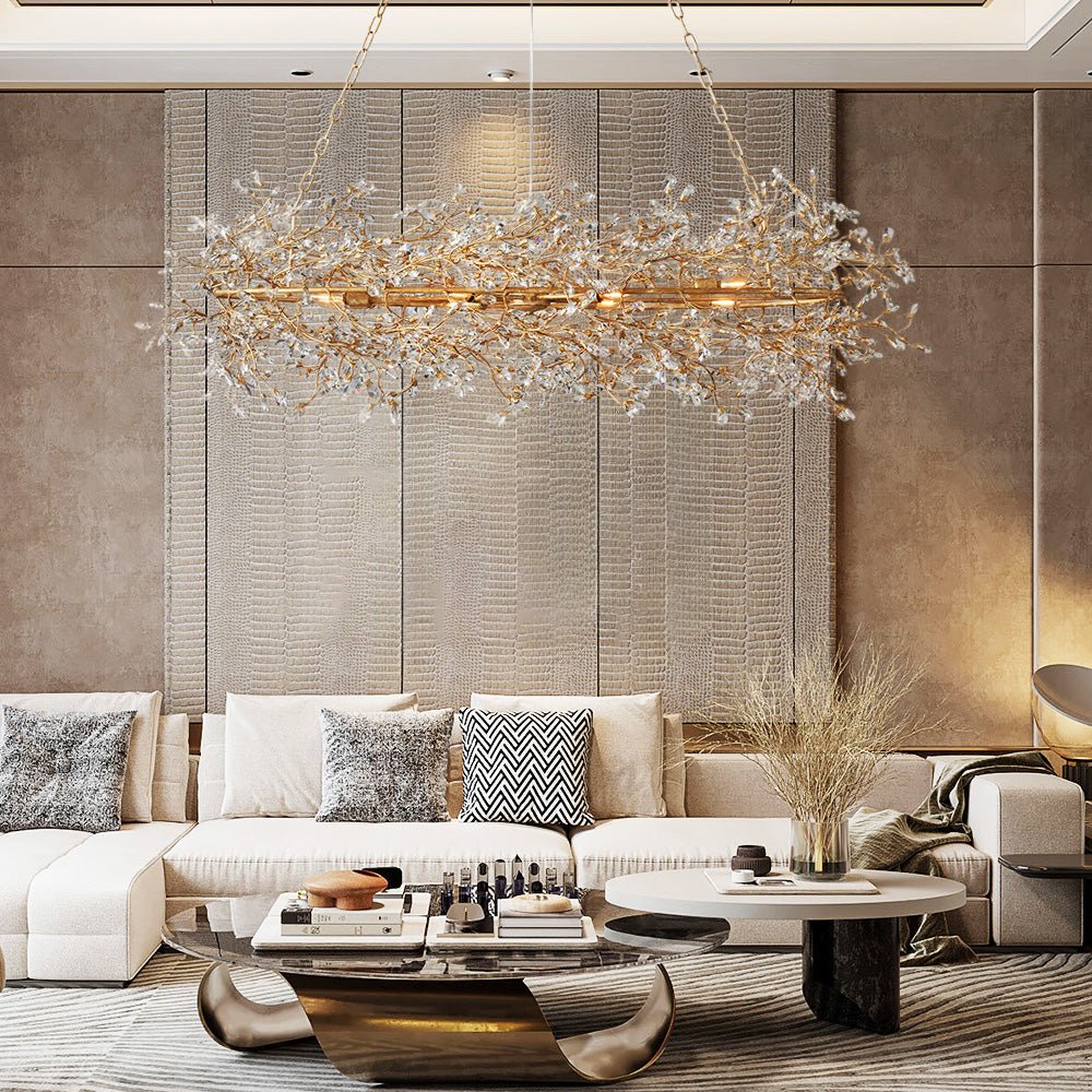 Fiore Oval Chandelier 62"74"