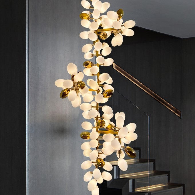 Kevin Luxury Escamoles Long Grape Chandelier, Popular Long Chandelier Chandeliers Kevinstudiolives