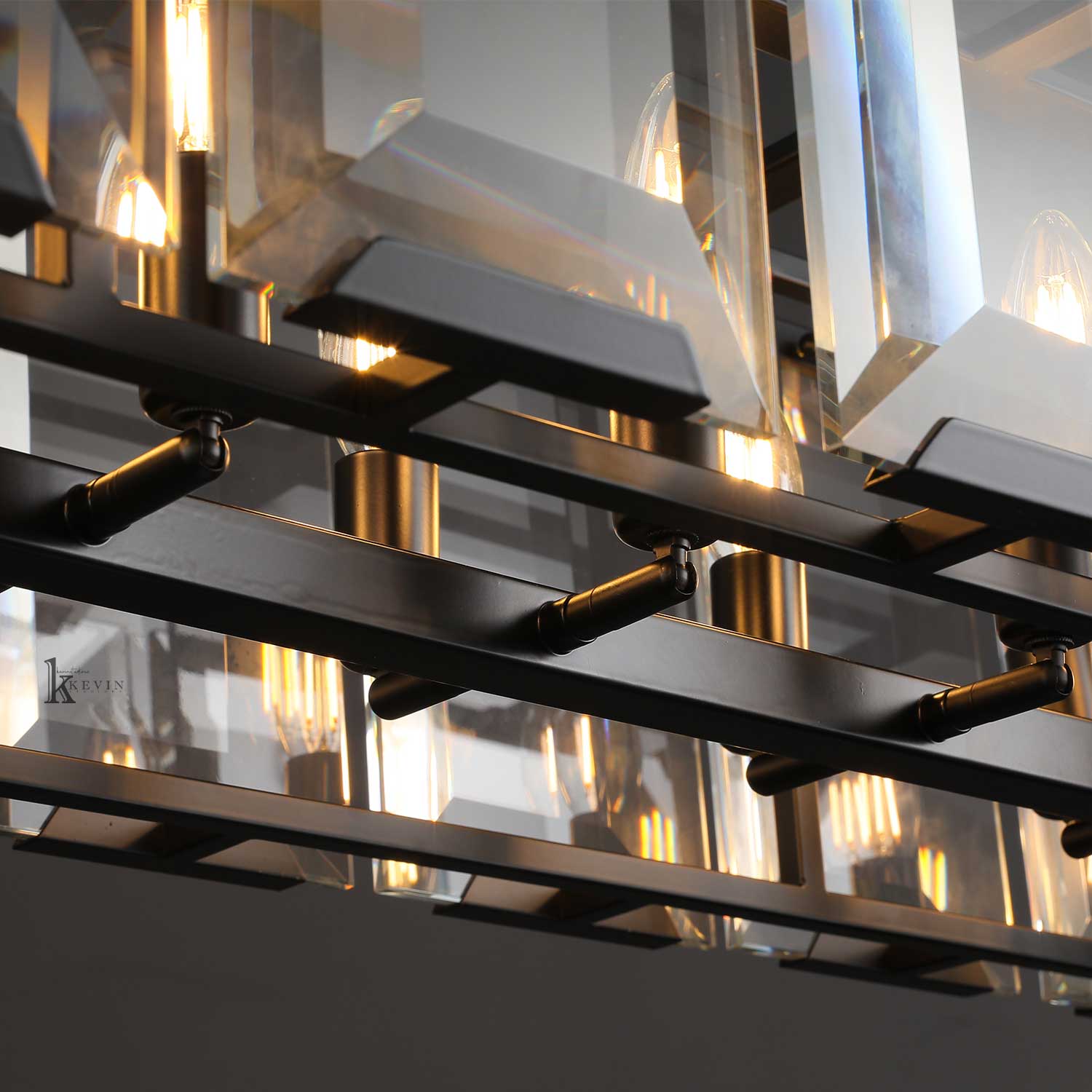 Harlew Crystal Rectangle Chandelier 42"54"62"74"