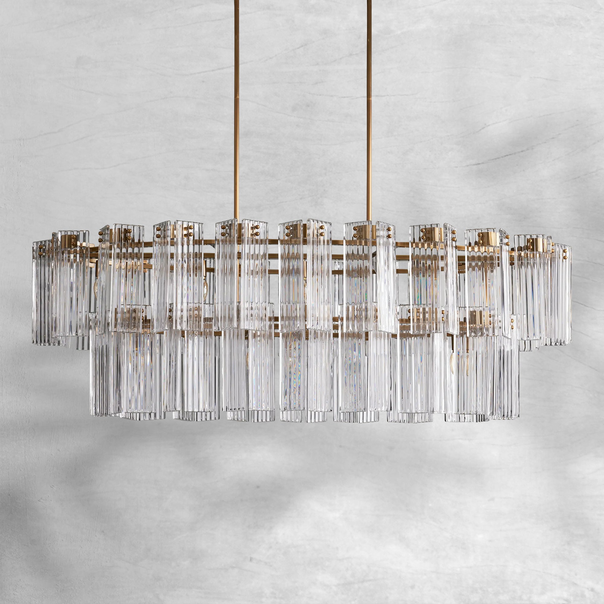 Delsie Oval Chandelier 51"63"72"