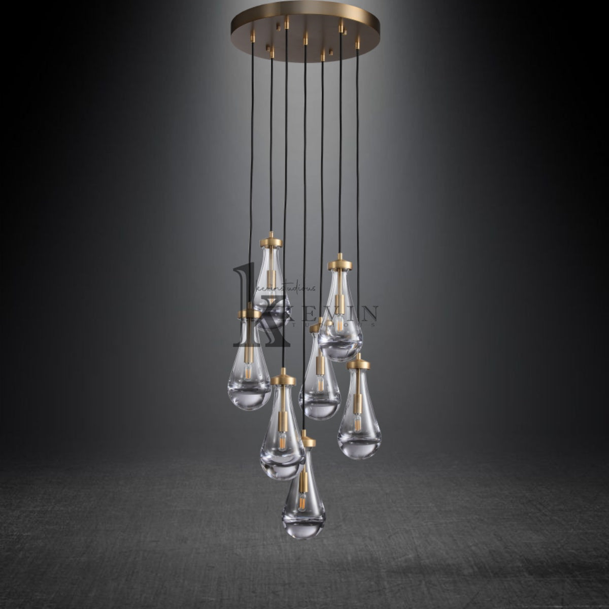 Raindrop Round Chandelier 18" 36" 47" 60"