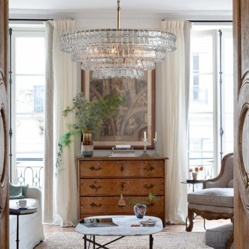 Ghiaccio Round Chandelier 24"36"48"60"