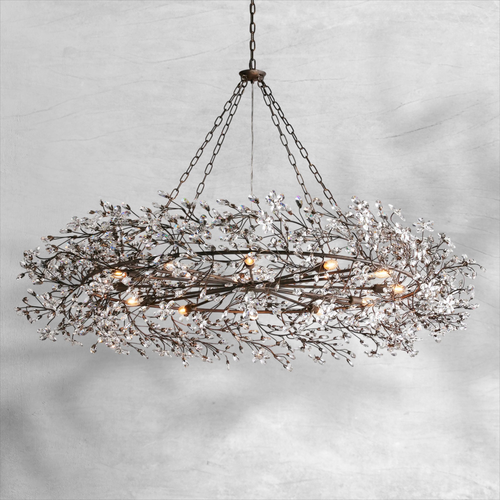Fiore Crown Chandelier 39"48"60"