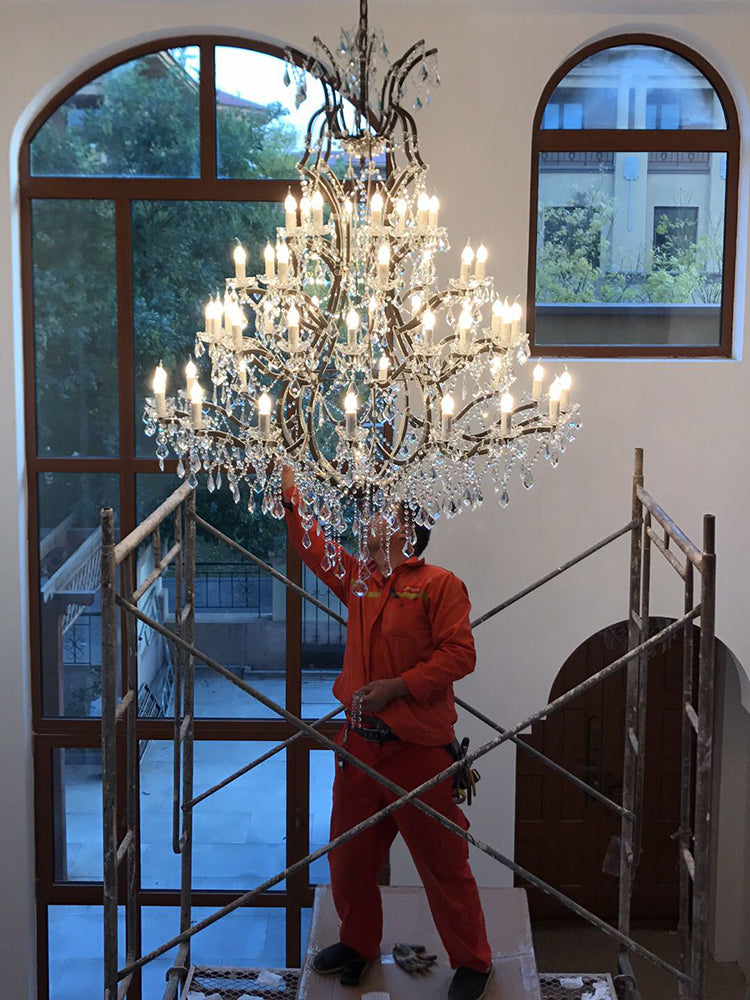 Luxury Traditional Crystal Round Chandelier chandeliers for dining room,chandeliers for stairways,chandeliers for foyer,chandeliers for bedrooms,chandeliers for kitchen,chandeliers for living room Kevin Studio Inc