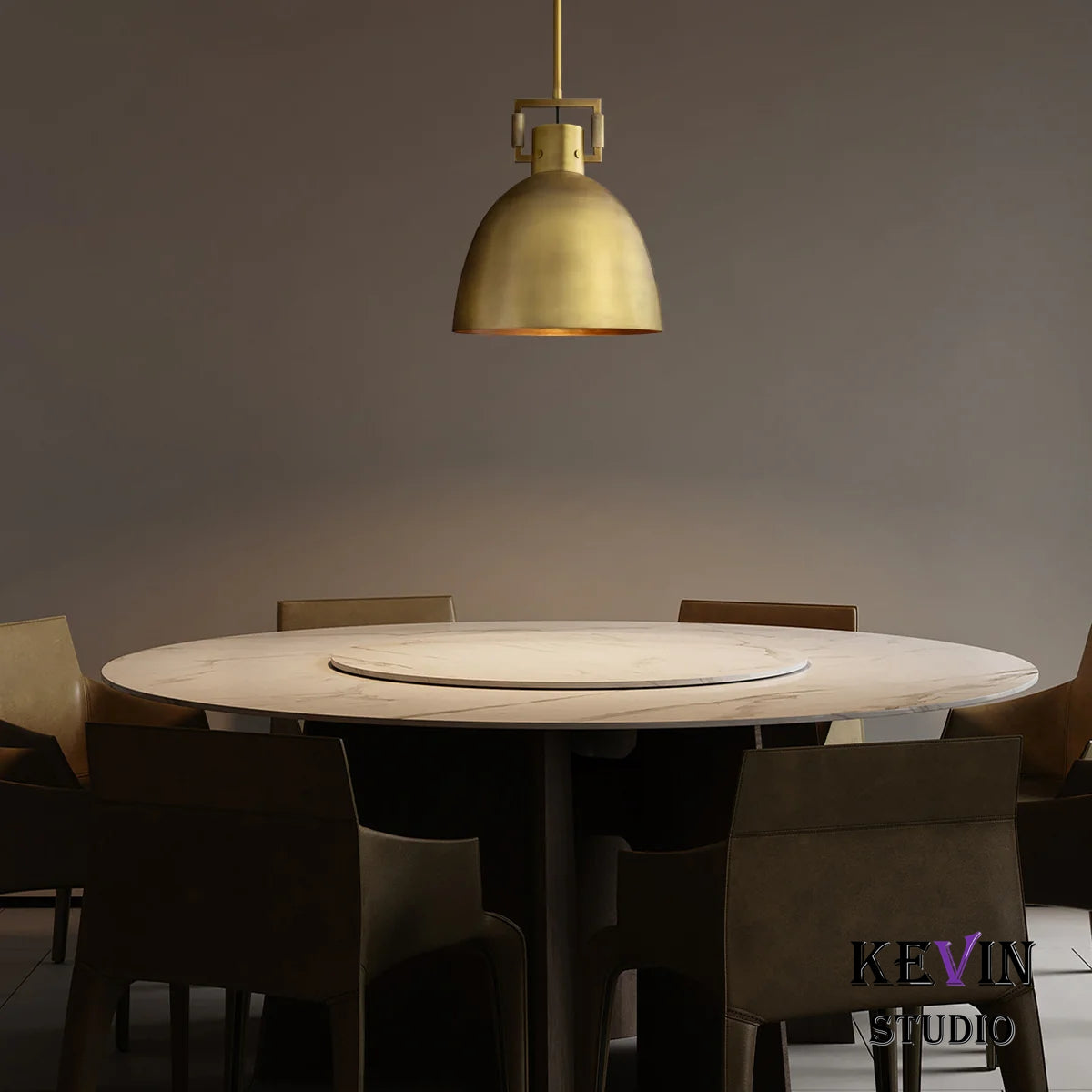 Queena Modern Metal Pendant Light 10", 14", 18" Pendant Light Kevin Studio Inc