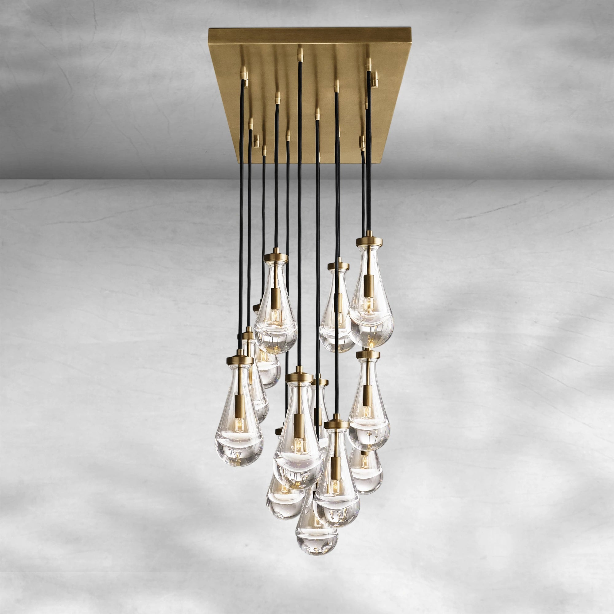 Raindrop Modern Linear Chandelier 54", 72"