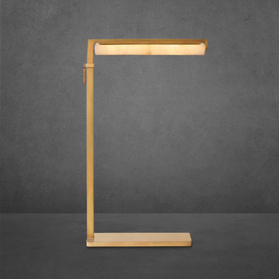 Auduban Alabaster Task Floor Lamp