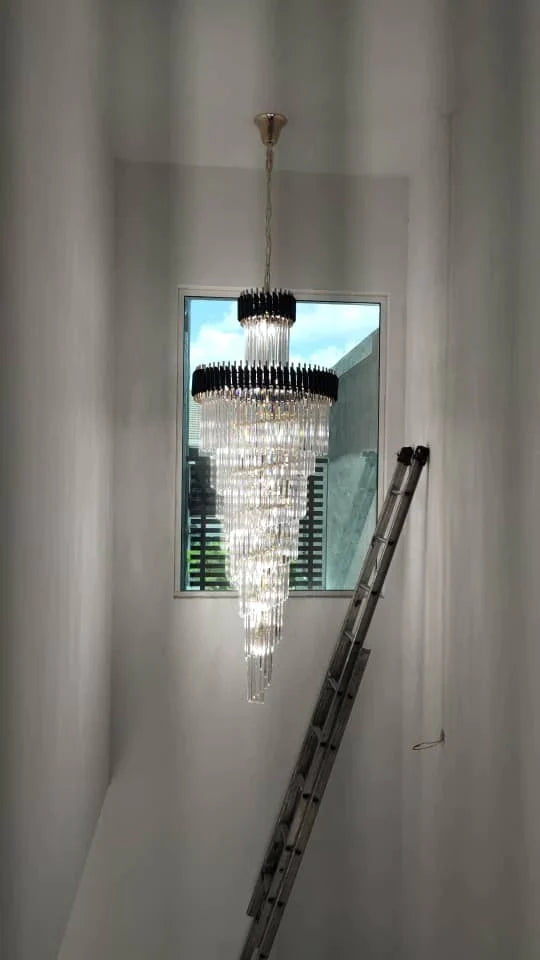 Helix Crystal Elegance Chandelier for Entrance and Staircase Chandeliers Kevinstudiolives