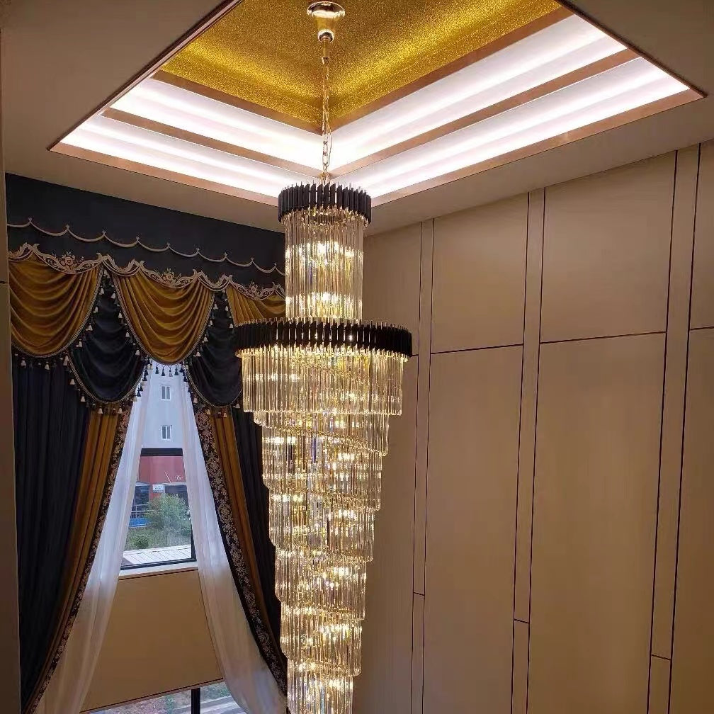 Helix Crystal Elegance Chandelier for Entrance and Staircase Chandeliers Kevinstudiolives