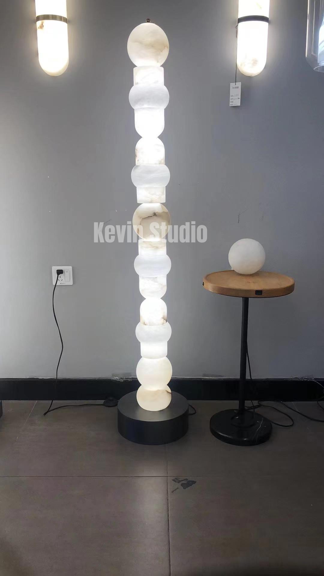 Spain Alabaster Floor Lamp, Bedroom and Living Room Standing Lamp Floor standing lamps Kevin Studio Inc