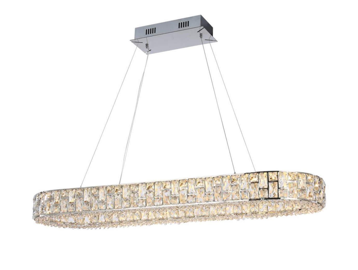 Light Luxury Round/Oval Spliced Crystal Chandelier for Living/Dining Room/Kitchen Island Chandeliers Kevinstudiolives